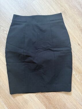 H&M Black Tailored Pencil Skirt